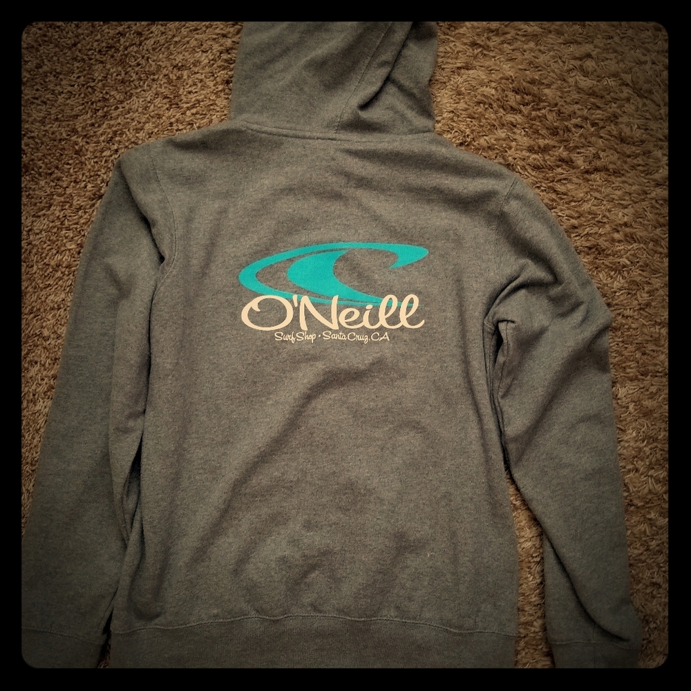 O'Neill Women's Grey Zip Up Hoodie